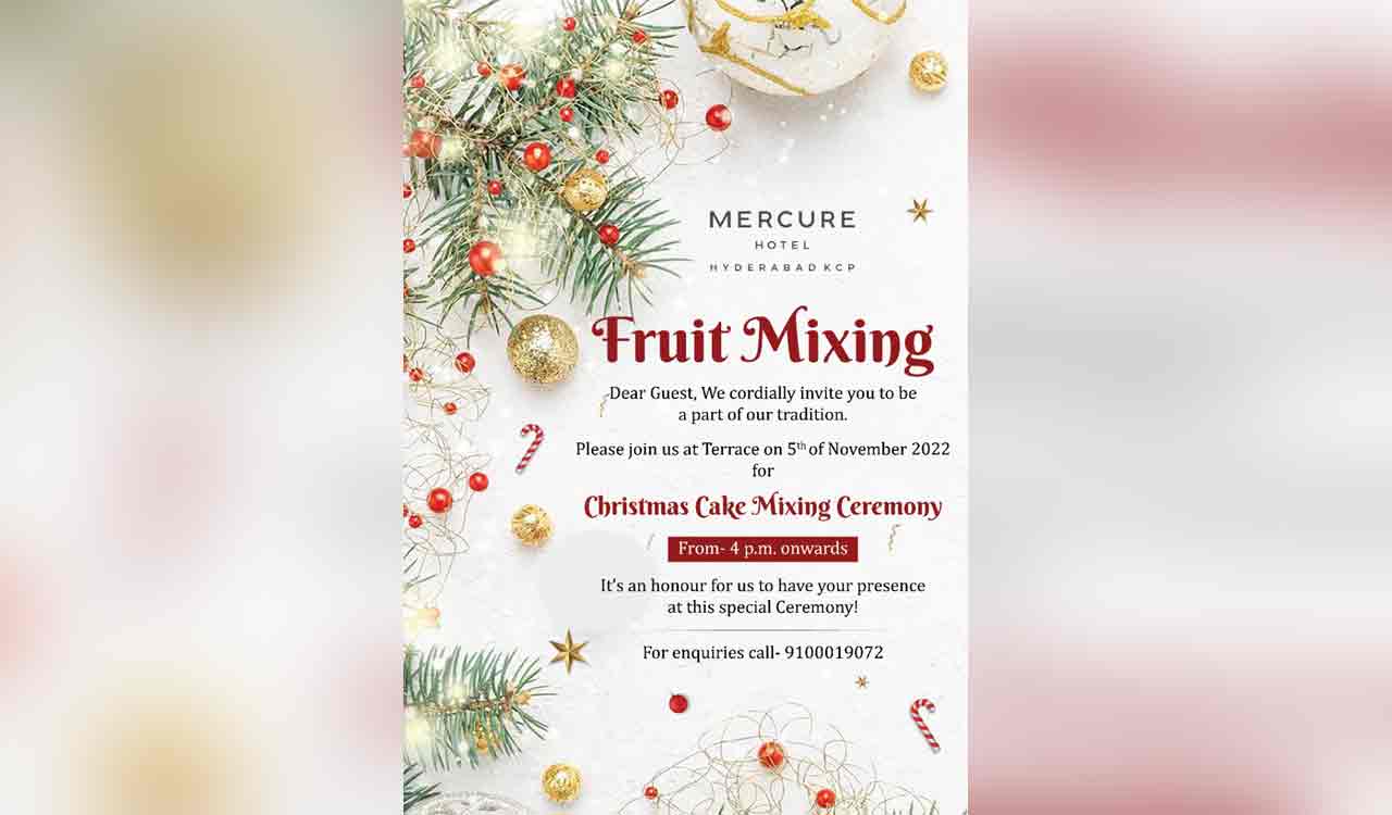 Mercure Hyderabad KCP is all set to kick off its annual cake-mixing ritual