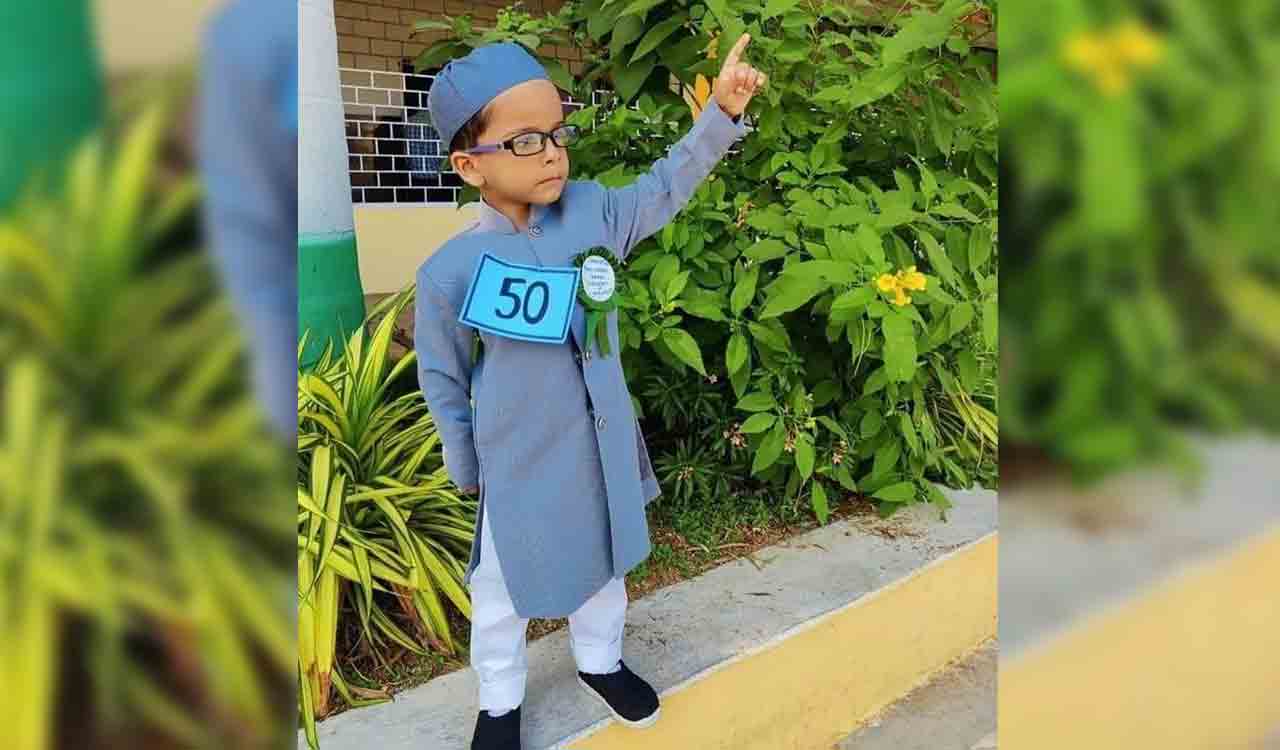 Hyderabad: LKG kid dressed up as Asaduddin Owaisi, grabs attention of netizens