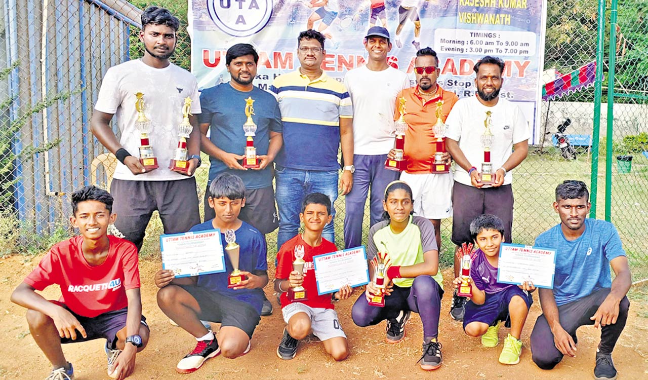 Twin titles for Gajanand at Uttam Tennis Tournament
