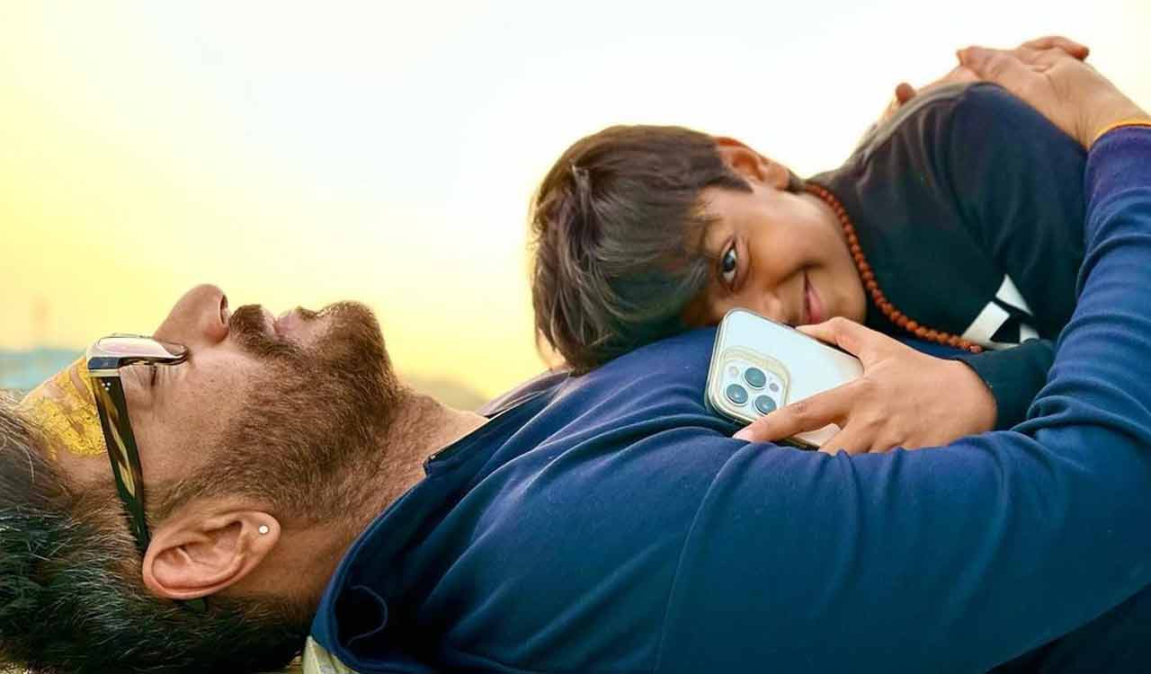 In Varanasi, Ajay Devgn and his son find a ‘small moment of peace’