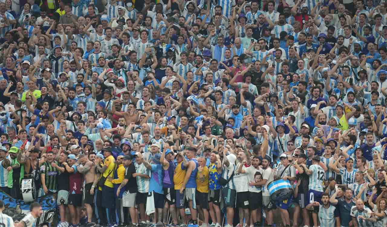 Argentina fans throw all economic worries to wind after football win in Qatar