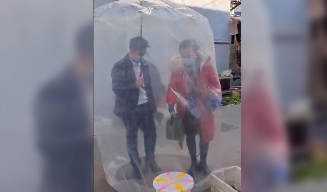 Watch: Chinese couple’s unique way to be safe from coronavirus