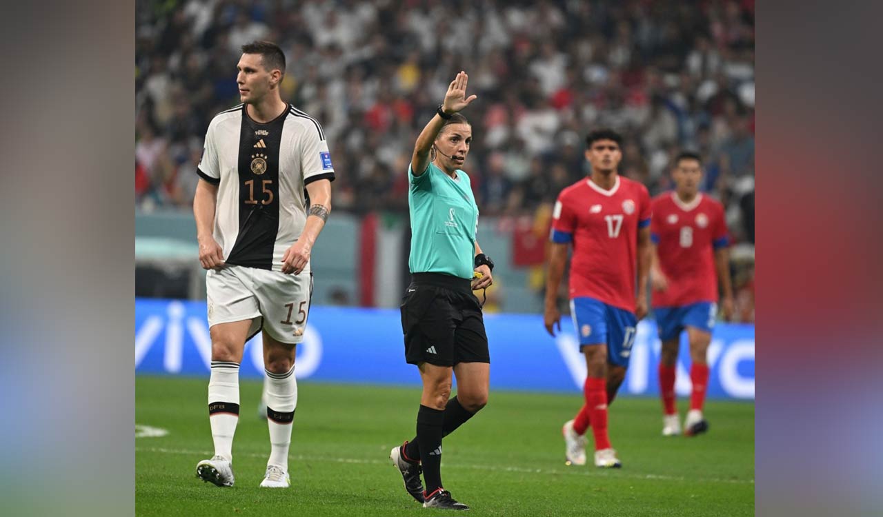 French referee Frappart enters record books as first woman to take charge of FIFA World Cup match