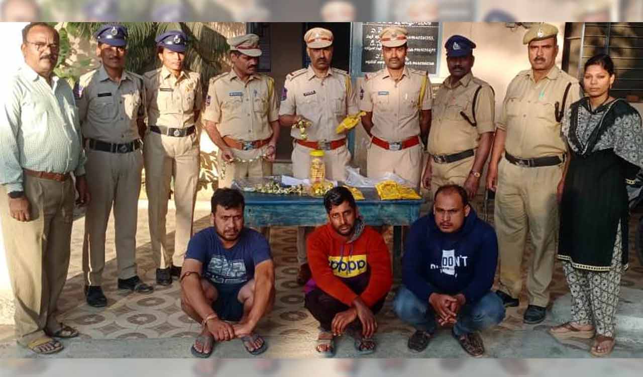 Sangareddy: Ganja peddlers held with ganja chocolates in Patancheru