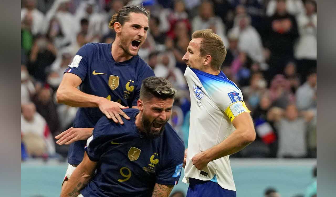Giroud nets match winner as France edge England 2-1 to reach semis