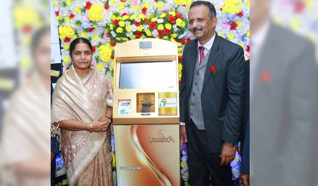 India’s first gold ATM and world’s first real time gold ATM launched in Hyderabad