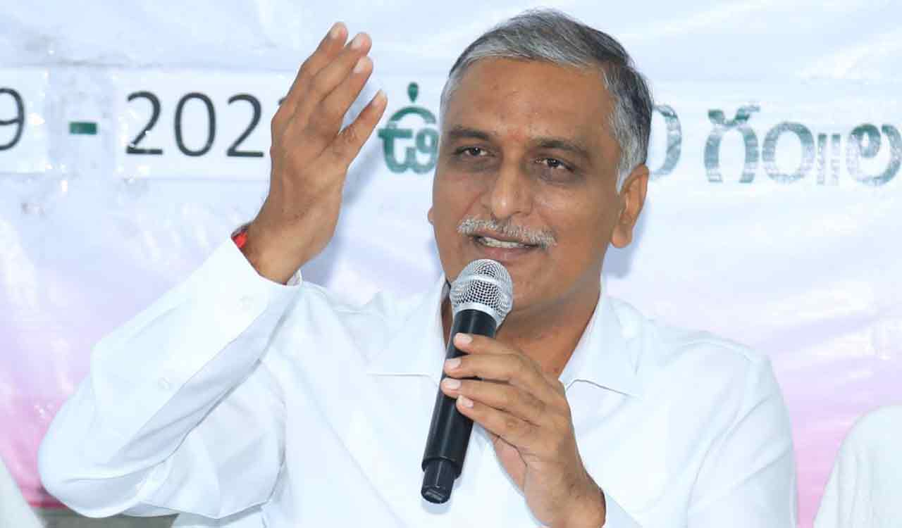 Stop aping Telangana’s schemes, start contributing to its development: Harish Rao tells Nadda