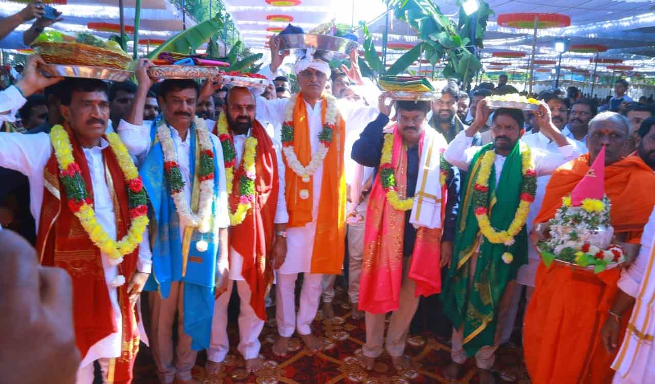 Harish Rao announces Rs 11 crore special grant for Komuravelly temple