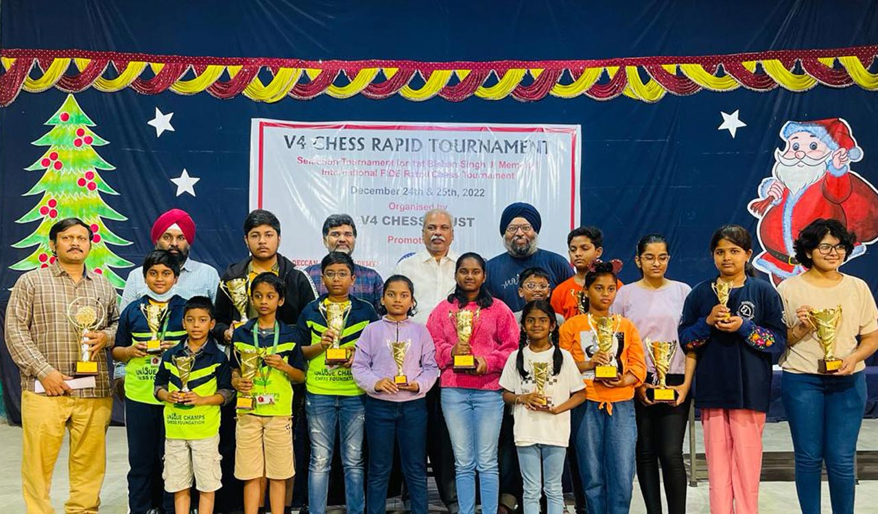 Hyderabad: Ramakrishna clinches V4 Rapid Chess title