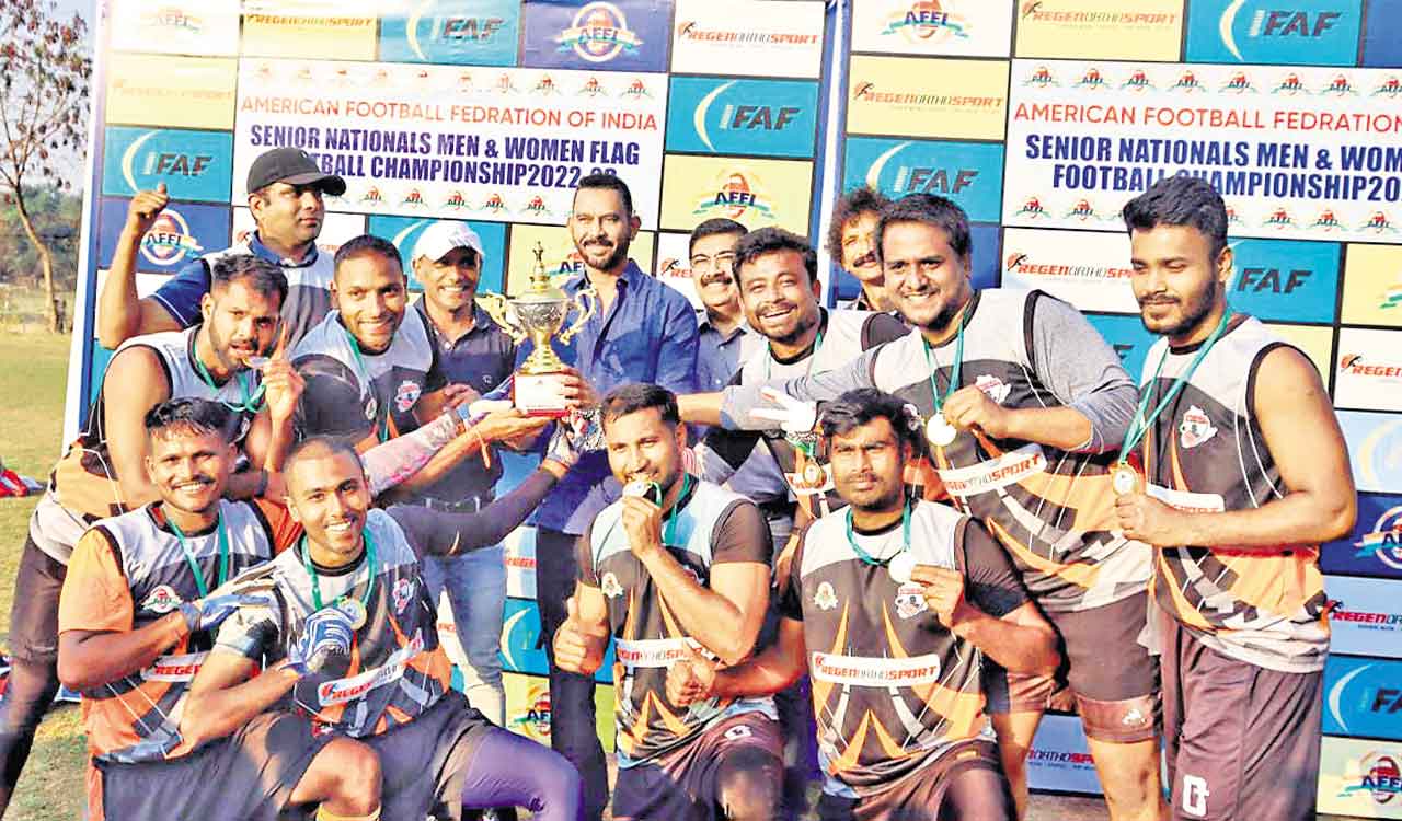 Telangana men’s team crowned champions at Flag Football Championship