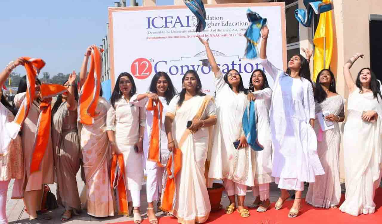 Hyderabad: ICFAI conducts its 12th convocation ceremony