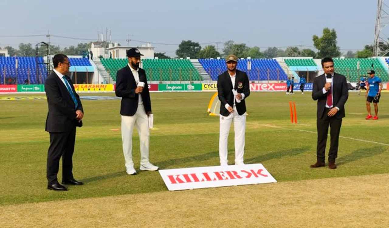IND v BAN, 1st Test: India wins toss, elects to bat first