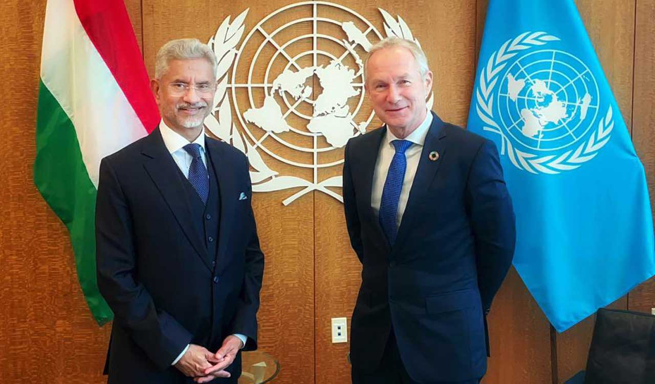 Jaishankar holds talks with UNGA President in New York