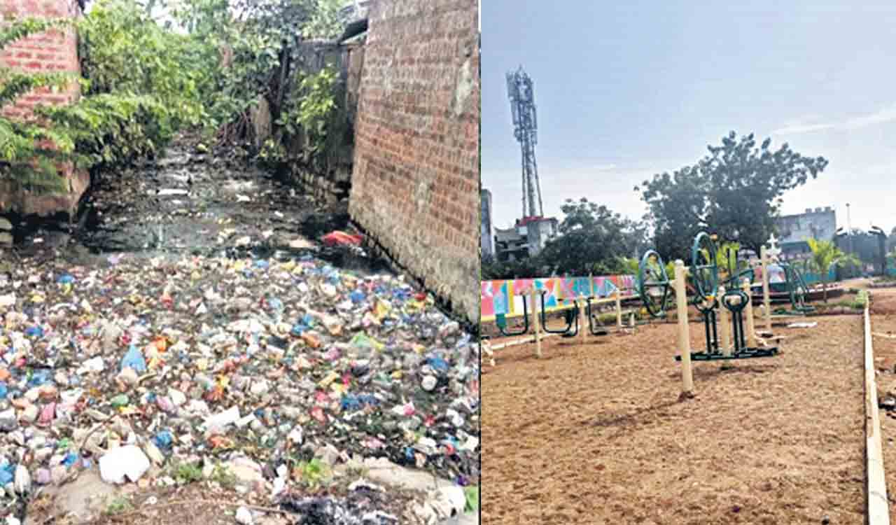 Khammam: Stinking nala to turn public hotspot