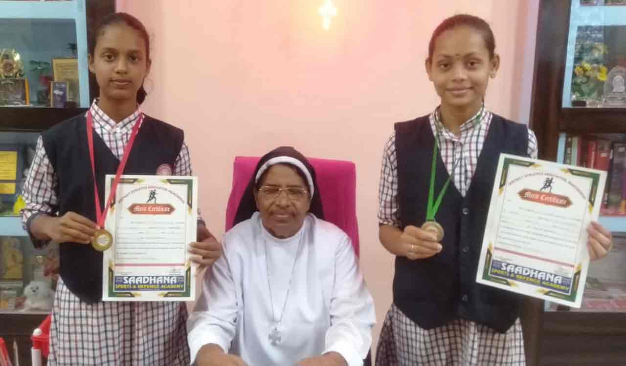 Mancherial students shine in 2km cross country meet