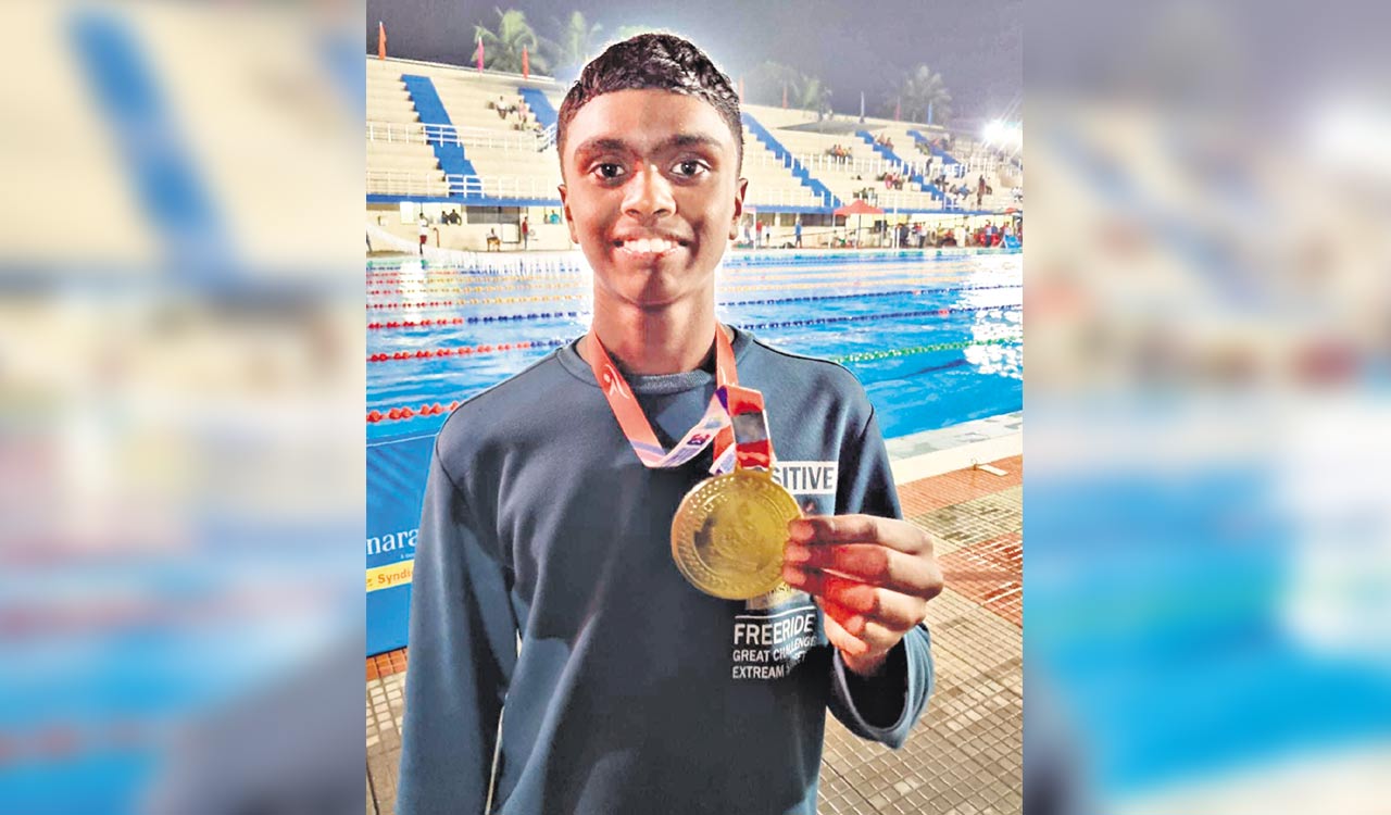 Telangana’s Adithya, Annika clinch gold at Junior South-Zone Aquatic Championship