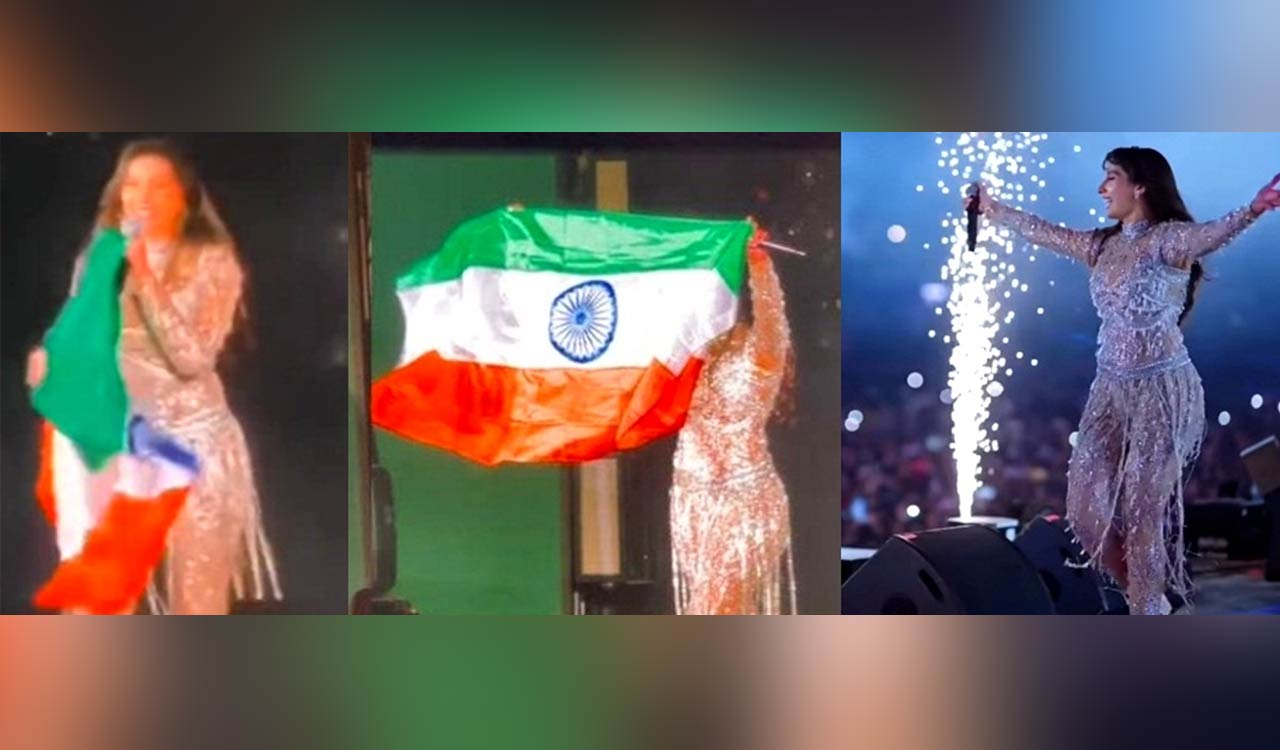 Nora Fatehi draws flak for holding Indian flag upside down at FIFA