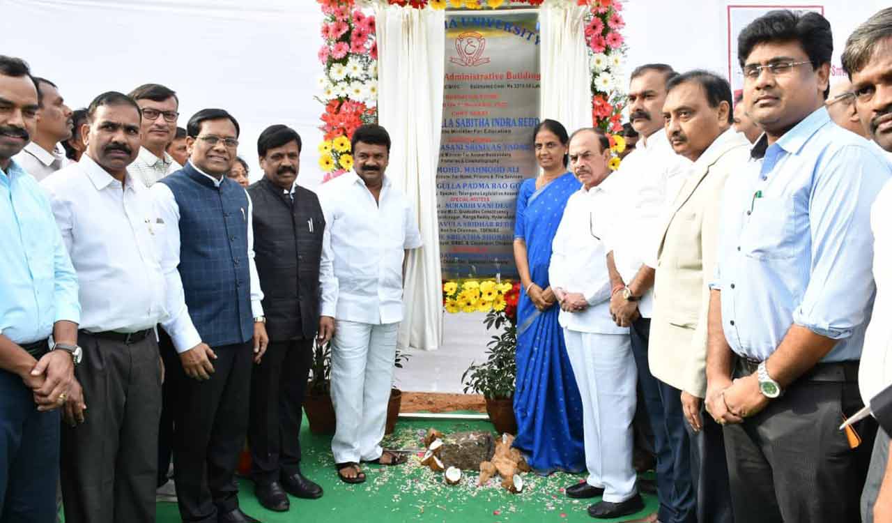 Hyderabad: Foundation stone laid for OU centenary administrative building