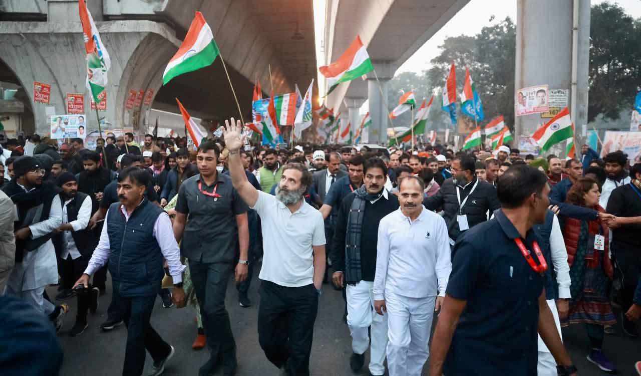 Rahul Gandhi attacks BJP, RSS as Bharat Jodo Yatra enters Delhi