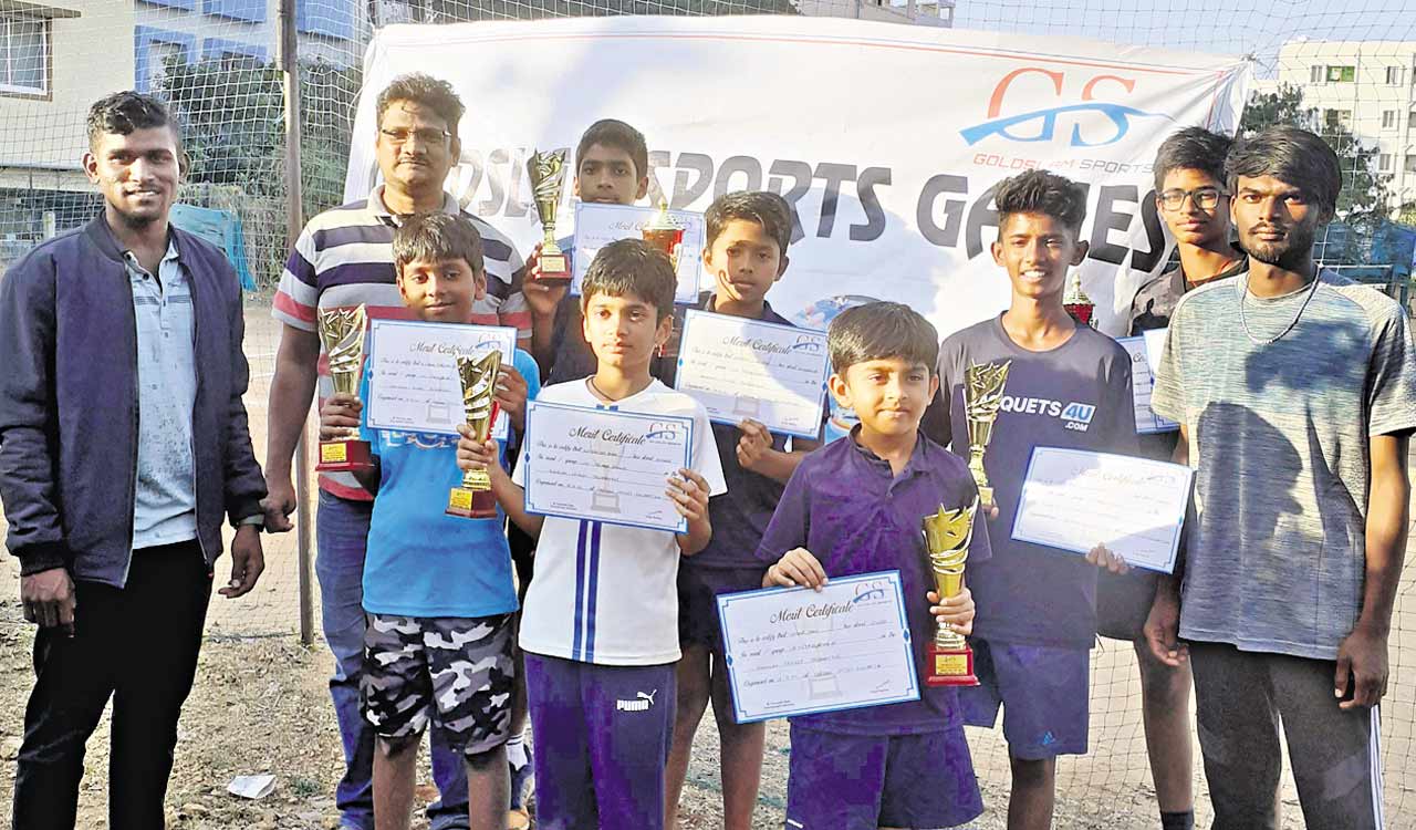 Sanjay bags top honours at Junior Tennis Tournament