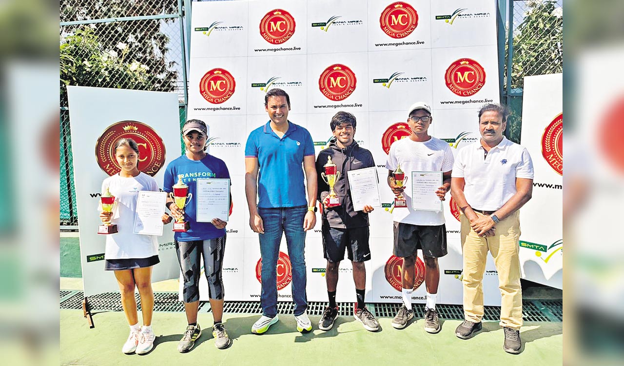 Double delight for Hrisheek at U-16 Tennis Tournament