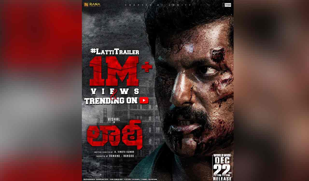 Trailer of Vishal-starrer pan-India film ‘Laatti’ out