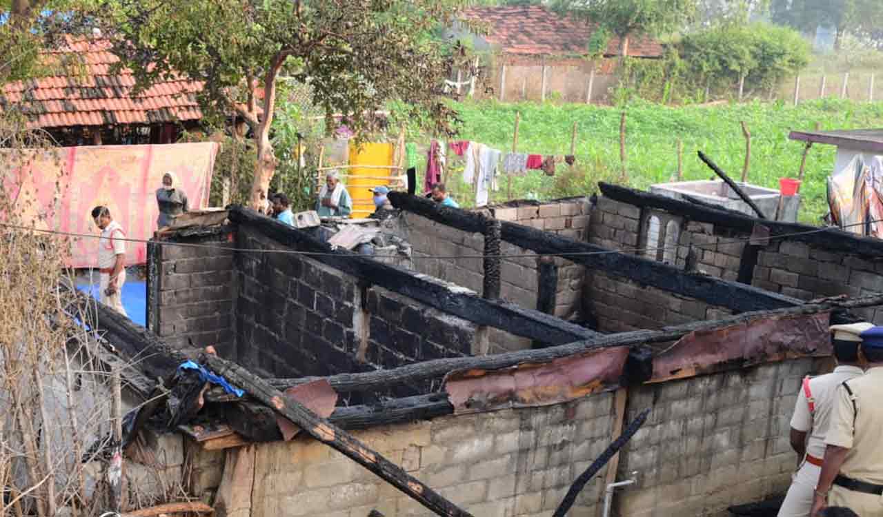 Cops detain 10 persons for alleged involvement in Venkatapur blaze case