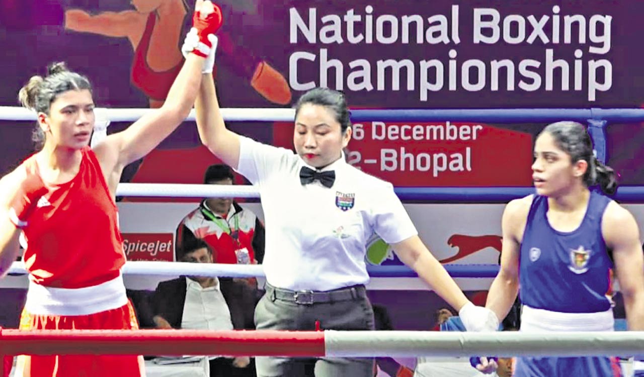 Telangana’s Nikhat Zareen crowned national boxing champion