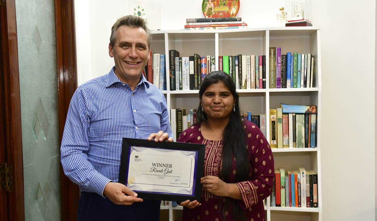 Nagarkurnool’s Ravali becomes British Dy High Commissioner for a day