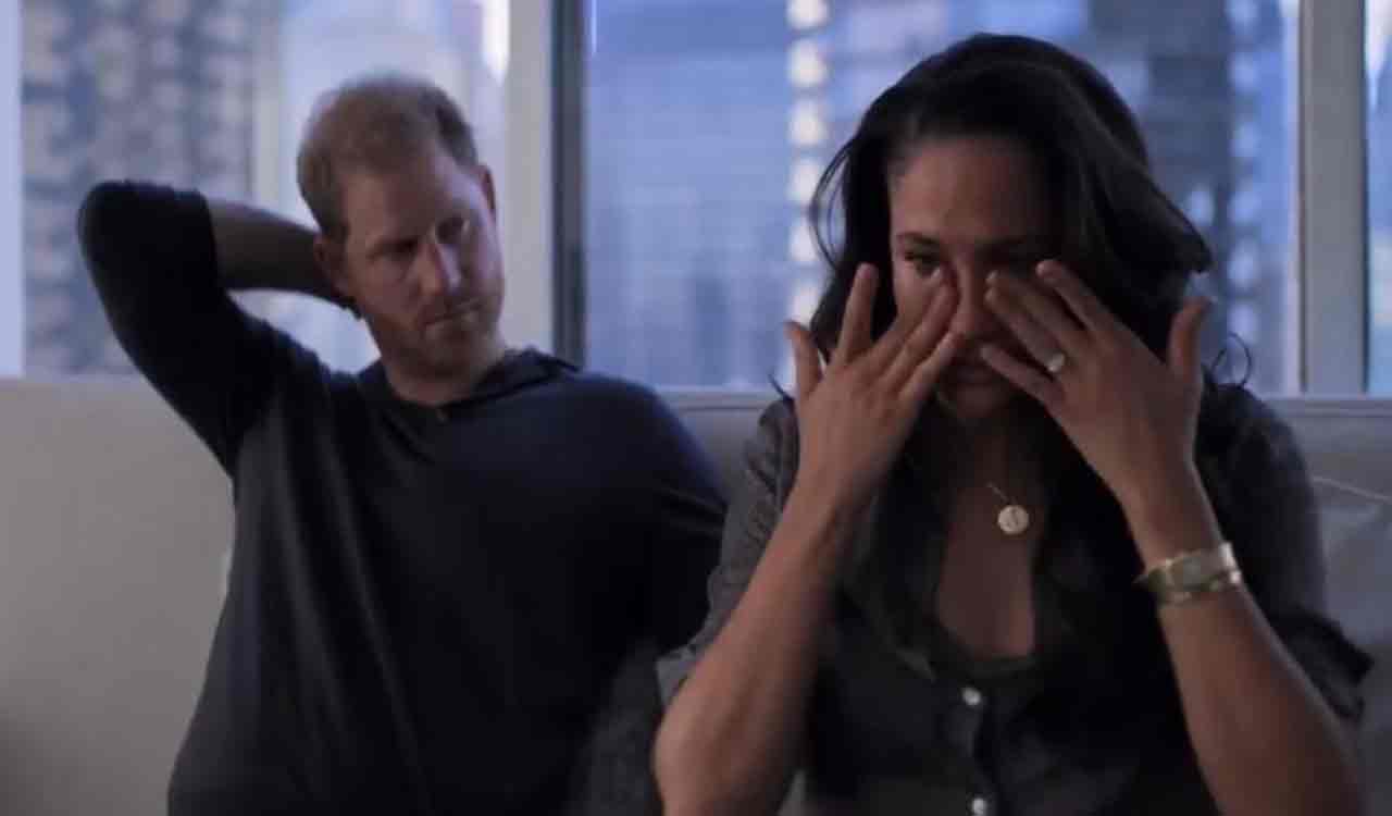 In doc series trailer, Harry and Meghan hint Palace ‘leaked, planted’ stories against them