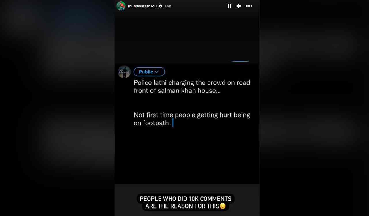 Munawar Faruqui reacts to lathi charge against Salman Khan’s fans