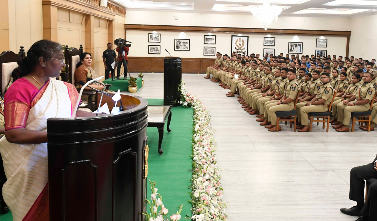 Police forces have to be partners in progress of the country: President Murmu 