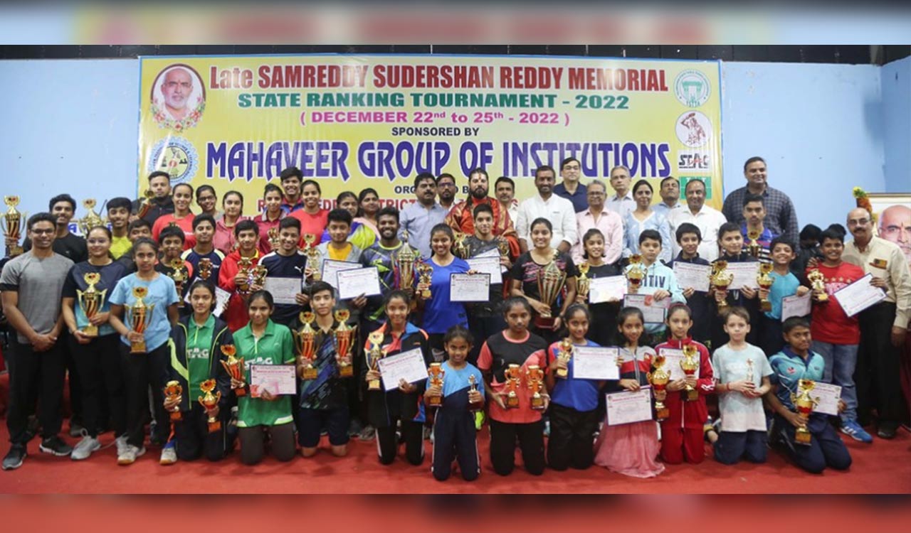 Twin titles for Jatin at State Ranking Table Tennis Tournament