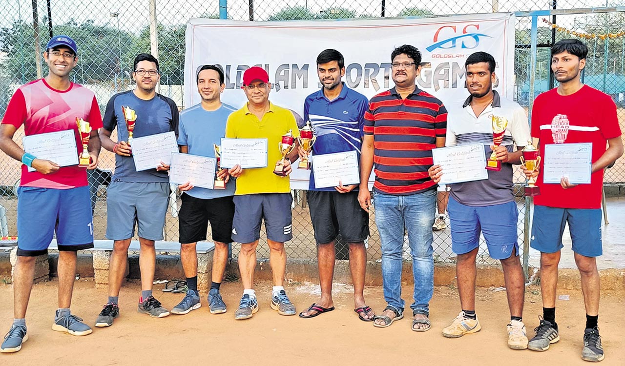 Gourabdip bags top honours at Goldslam Tennis Tournament