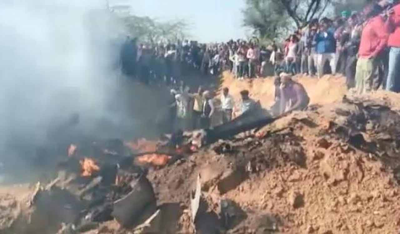 Aircraft crashes in Rajasthan’s Bharatpur