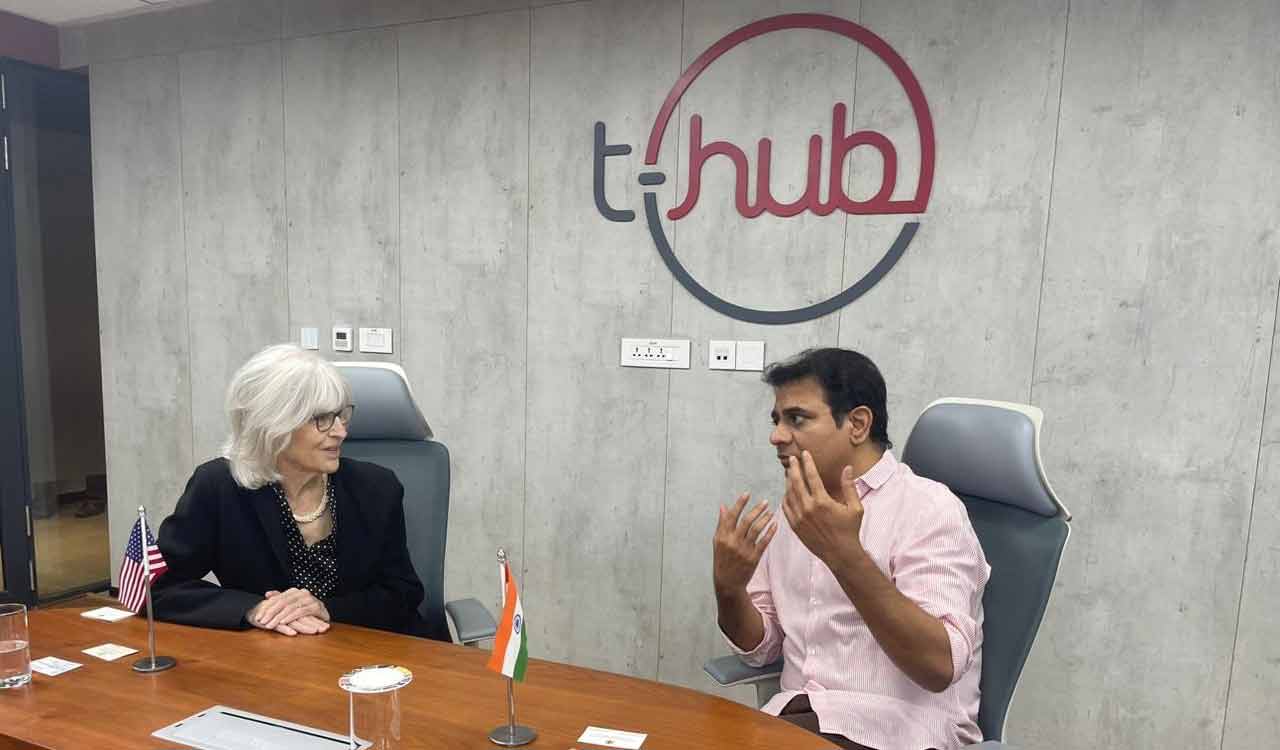 Hyderabad: US Ambassador Beth Jones visits T-Hub