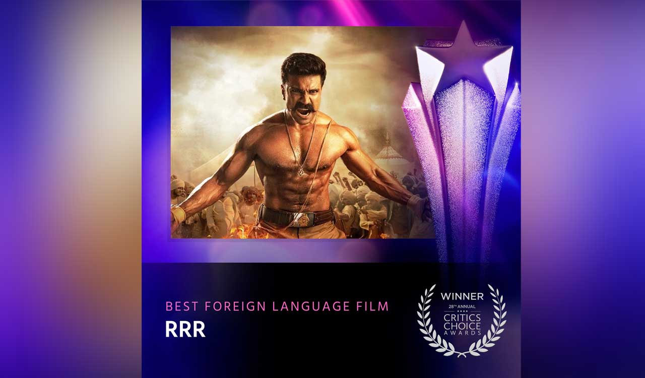 CCA2023: Rajamouli’s ‘RRR’ wins Best Foreign Language Film