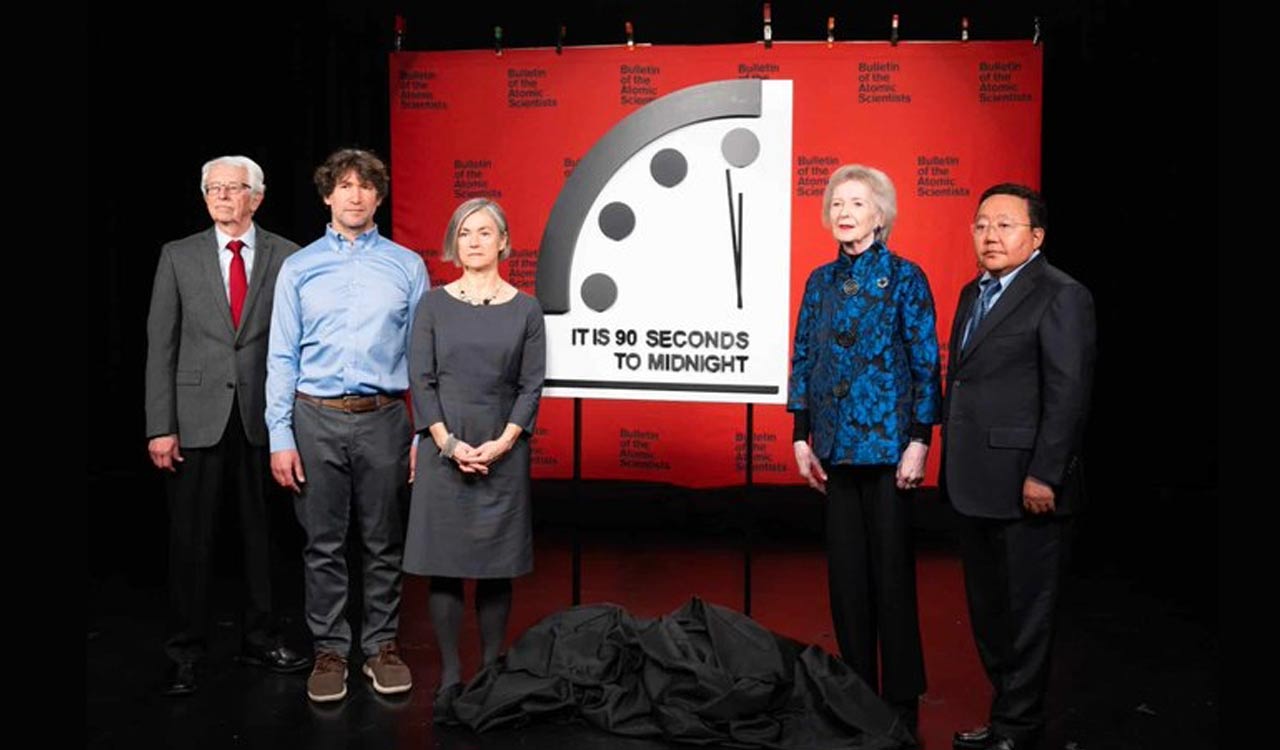 ‘Doomsday Clock’ set at 90 seconds to midnight amid Ukraine crisis