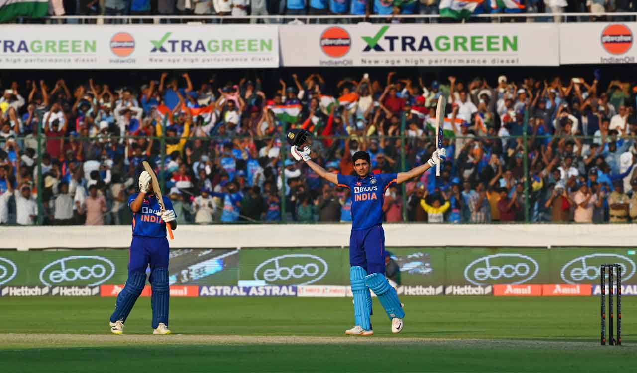 Gill’s ODI double century puts India 1-0 up on New Zealand