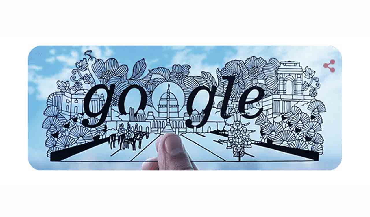 Google marks 74th R-Day with doodle based on hand-cut paper art