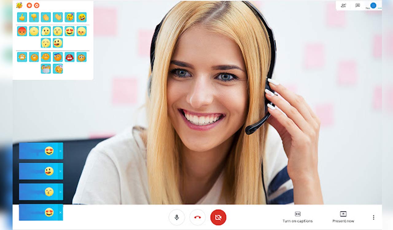 Google rolling out emoji reactions on Meet