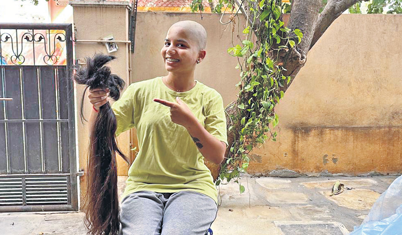 This Hyderabadi hair stylist makes wigs out of donated hair for cancer patients