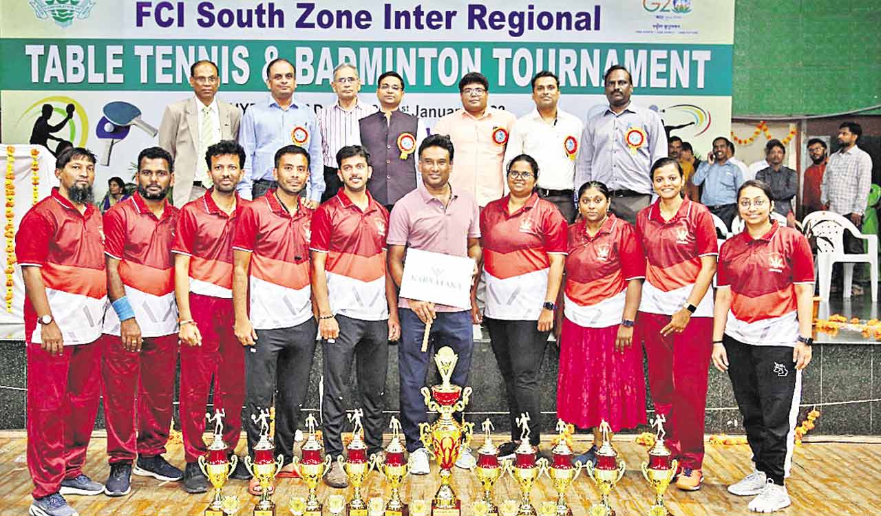 FCI Inter-Regional Indoor Games: Telangana’s Srikanth clinches twin TT titles