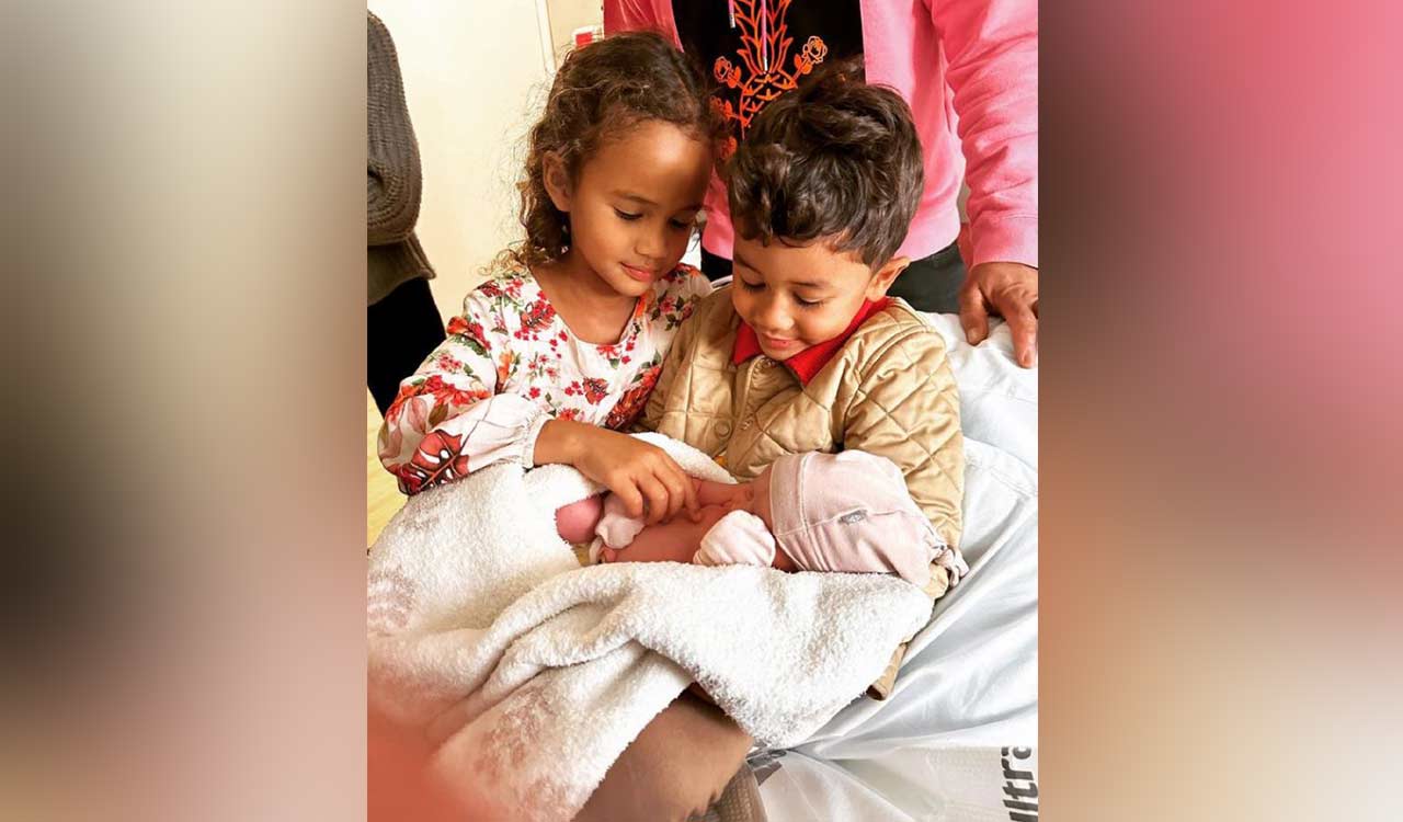 John Legend’s wife Chrissy Teigen shares first pic of their baby daughter