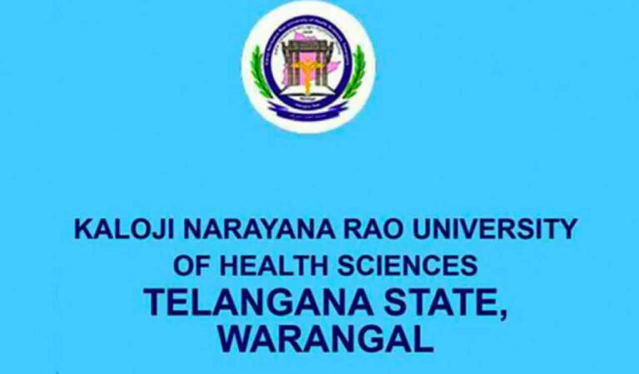 KNRUHS notifies first phase web counseling for B.Sc Allied Health Science courses