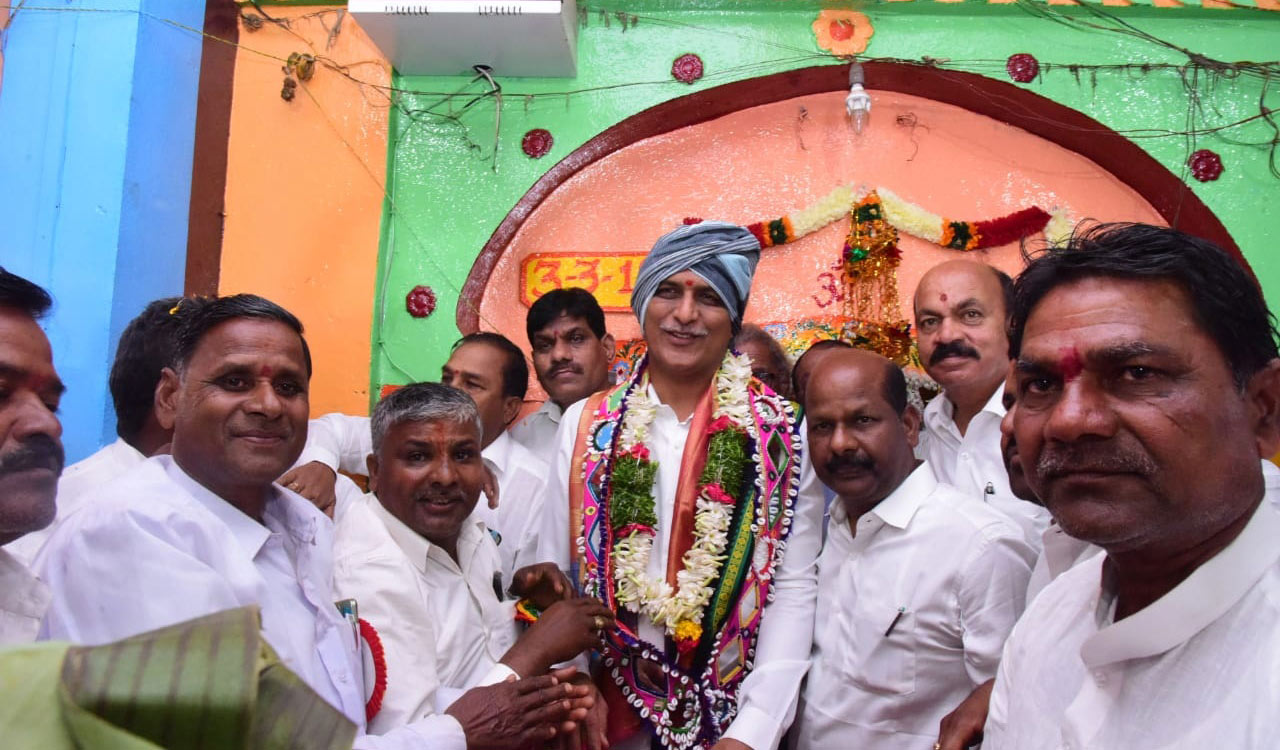 Harish Rao attends Mothi Matha Jathara in Sangareddy