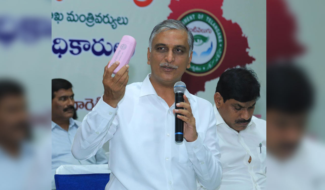 Made in Sangareddy spectacles for Kanti Velugu: Harish Rao