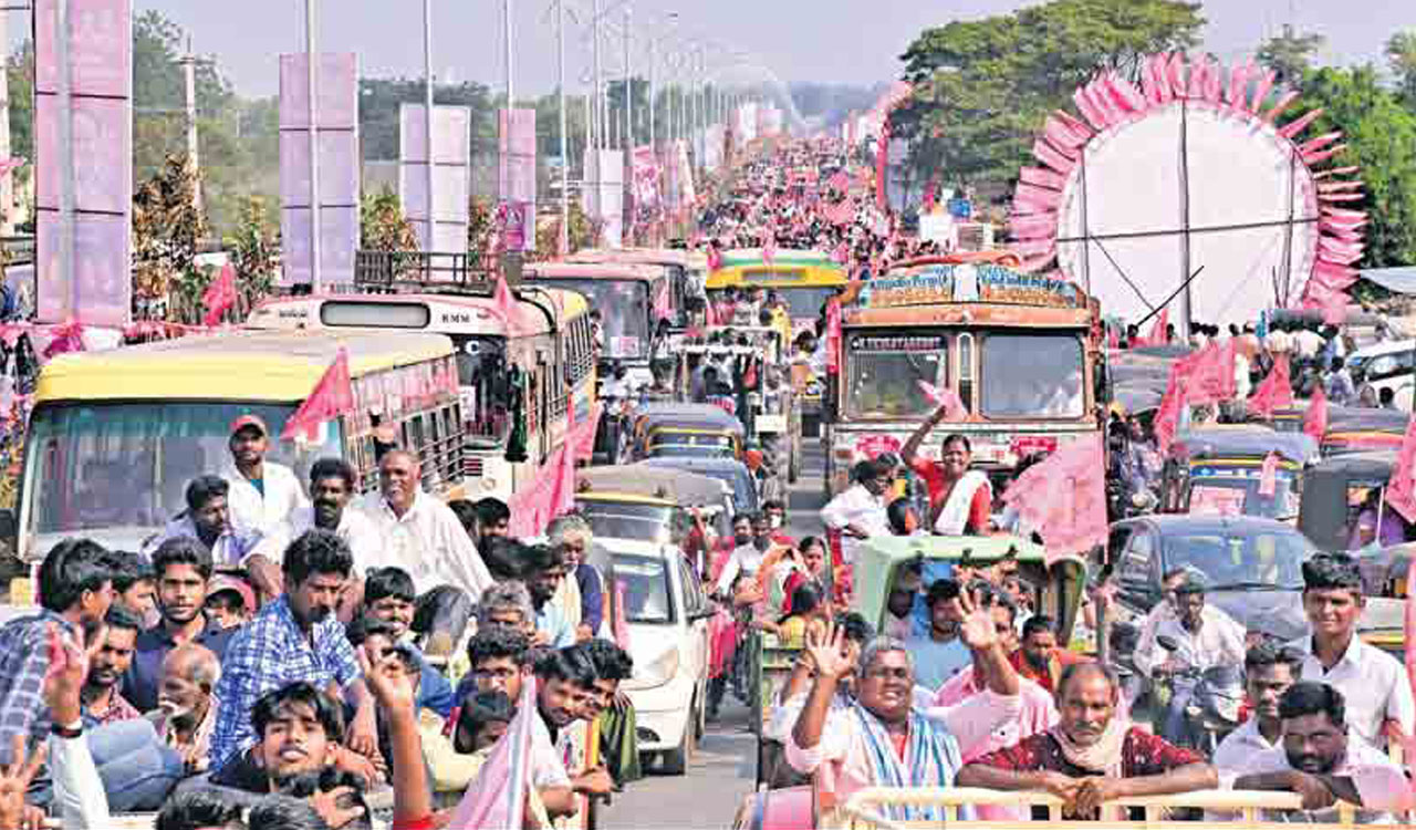 Air of excitement at BRS’ first public meeting in Khammam
