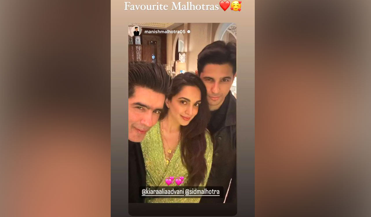 Kiara Advani addresses Sidharth as her “favourite Malhotra”