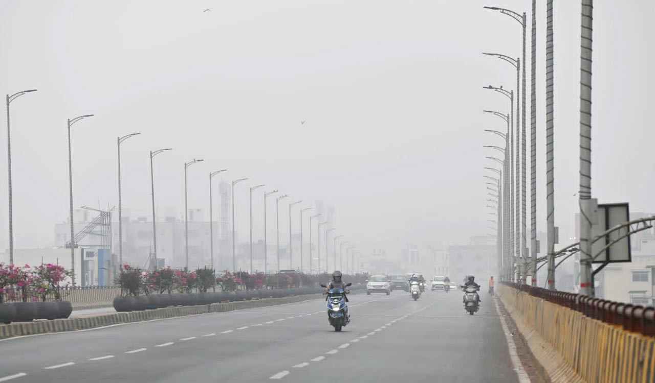 Misty morning, cloudy sky to dip Hyderabad’s temperatures